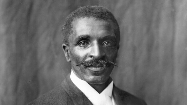 A portrait of George Washington Carver, Botanist and Mycologist